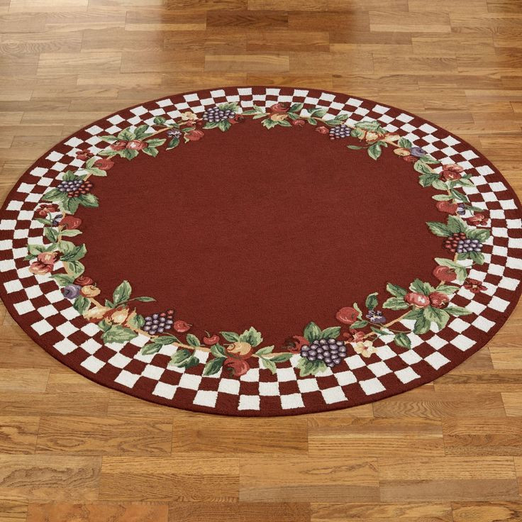 Fleck Splash Round Kitchen Mat